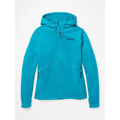 Marmot Fleece Blue NZ - Olden Polartec Jackets Womens NZ5213746